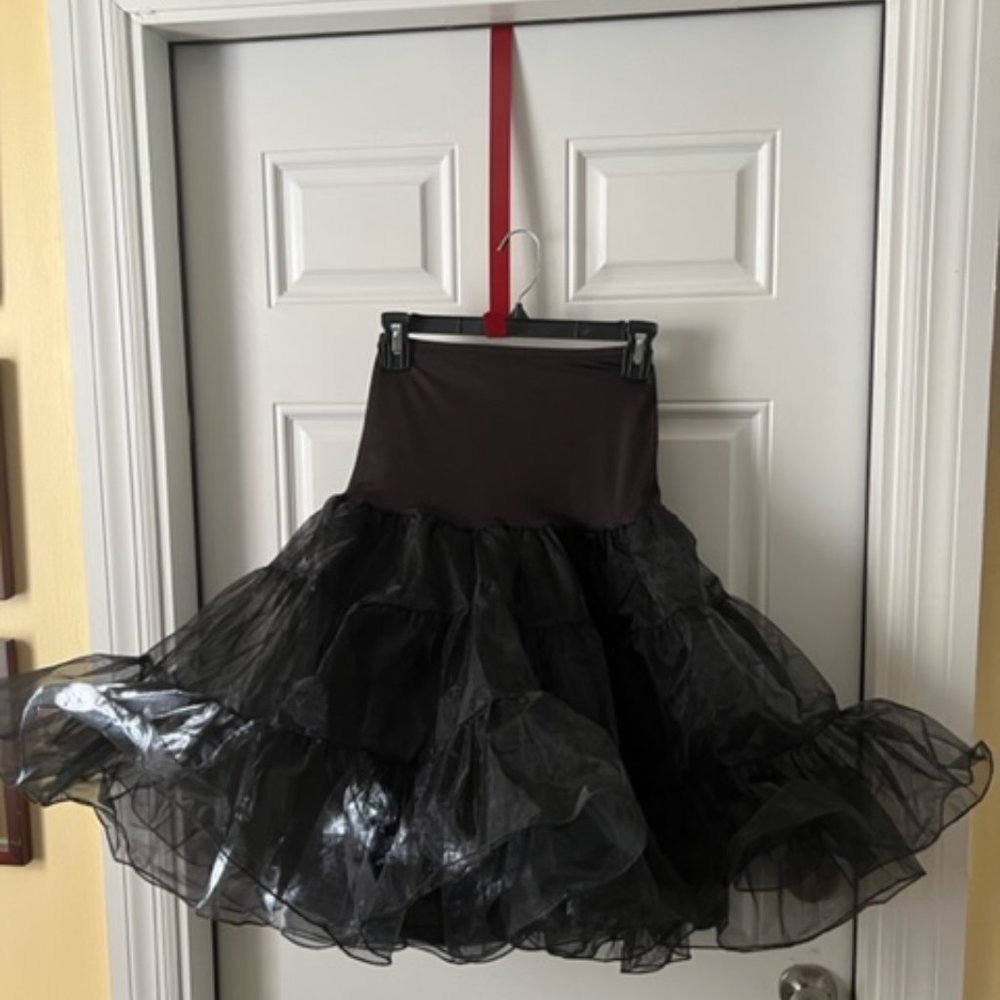 Black Petticoat Great for Halloween Needs (1 Size)